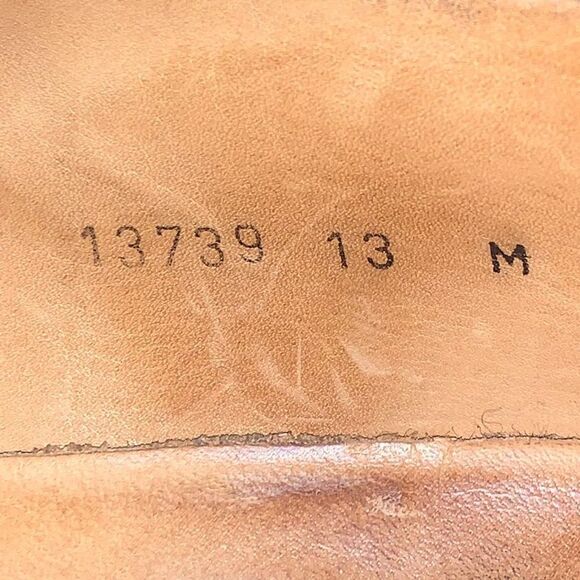 MAGNANNI 13739 Men's 13 M Medallion Cowhide Cap Toe Leather Brown Dress Shoes - Picture 4 of 11